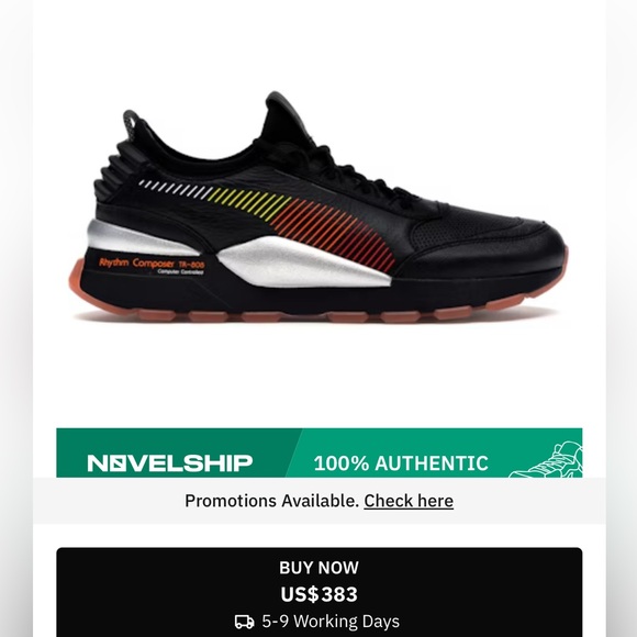 PUMA ROLAND RS-0 SNEAKERS (rare); Size 8.5 - Picture 11 of 12